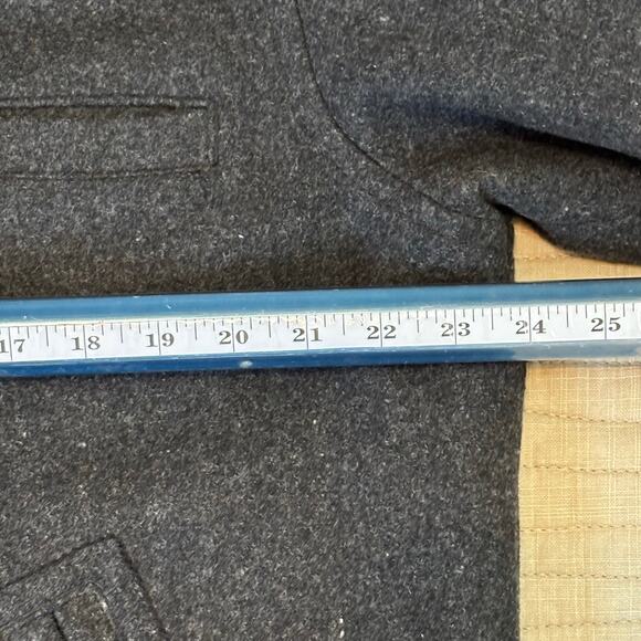 American Eagle Charcoal Gray Wool Jacket Men’s L - Picture 8 of 10